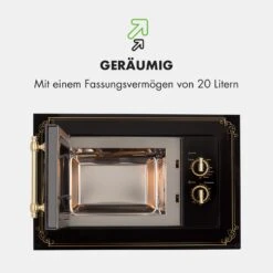 Victoria 20 Einbau-Mikrowelle, 20 L, 800 W, Grill: 1000 W, Schwarz 16 Victoria 20 Einbau-Mikrowelle, 20 L, 800 W, Grill: 1000 W, Schwarz -Küche Zu Hause 10032591 de 0007 logo