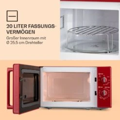 Caroline Mikrowellen-Grill 20 Ltr 700 W / 1000 W Ø 25,5cm Retro -Küche Zu Hause 10032640 de 0003 logo