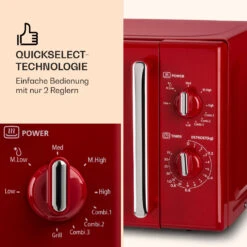 Caroline Mikrowellen-Grill 20 Ltr 700 W / 1000 W Ø 25,5cm Retro -Küche Zu Hause 10032640 de 0004 logo