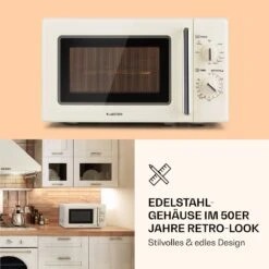 Caroline Mikrowellen-Grill 20 Ltr 700 W / 1000 W Ø 25,5cm Retro -Küche Zu Hause 10032641 de 0005 logo