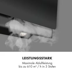 Aurica 90 Dunstabzugshaube, 90 Cm, Wandanbau, 165 W, Schwarz 12 Aurica 90 Dunstabzugshaube, 90 Cm, Wandanbau, 165 W, Schwarz -Küche Zu Hause 10032766 de 0003 logo