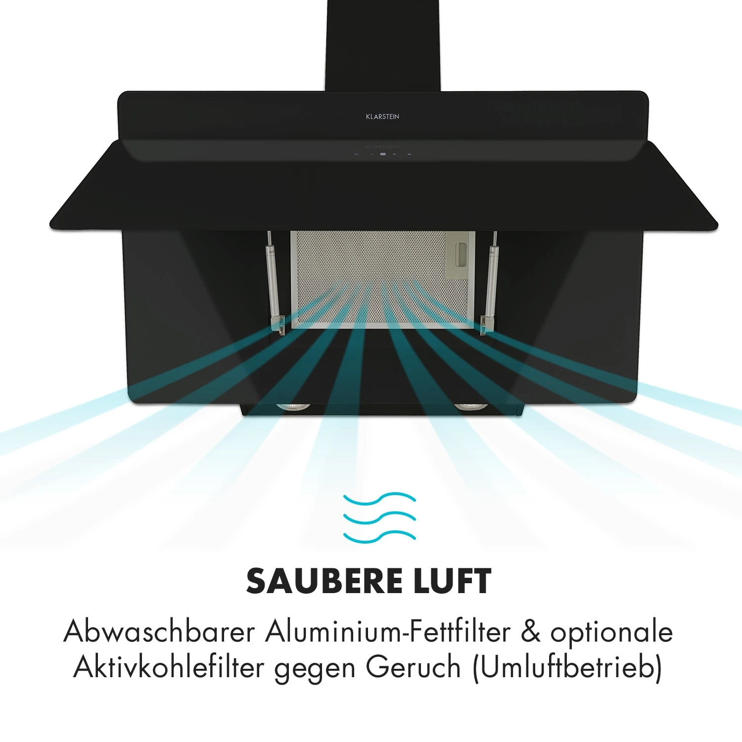 Aurica 90 Dunstabzugshaube, 90 Cm, Wandanbau, 165 W, Schwarz 5 Aurica 90 Dunstabzugshaube, 90 Cm, Wandanbau, 165 W, Schwarz – Bild 5