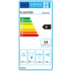 Aurica 90 Dunstabzugshaube, 90 Cm, Wandanbau, 165 W, Schwarz 19 Aurica 90 Dunstabzugshaube, 90 Cm, Wandanbau, 165 W, Schwarz -Küche Zu Hause 10032766 energy label