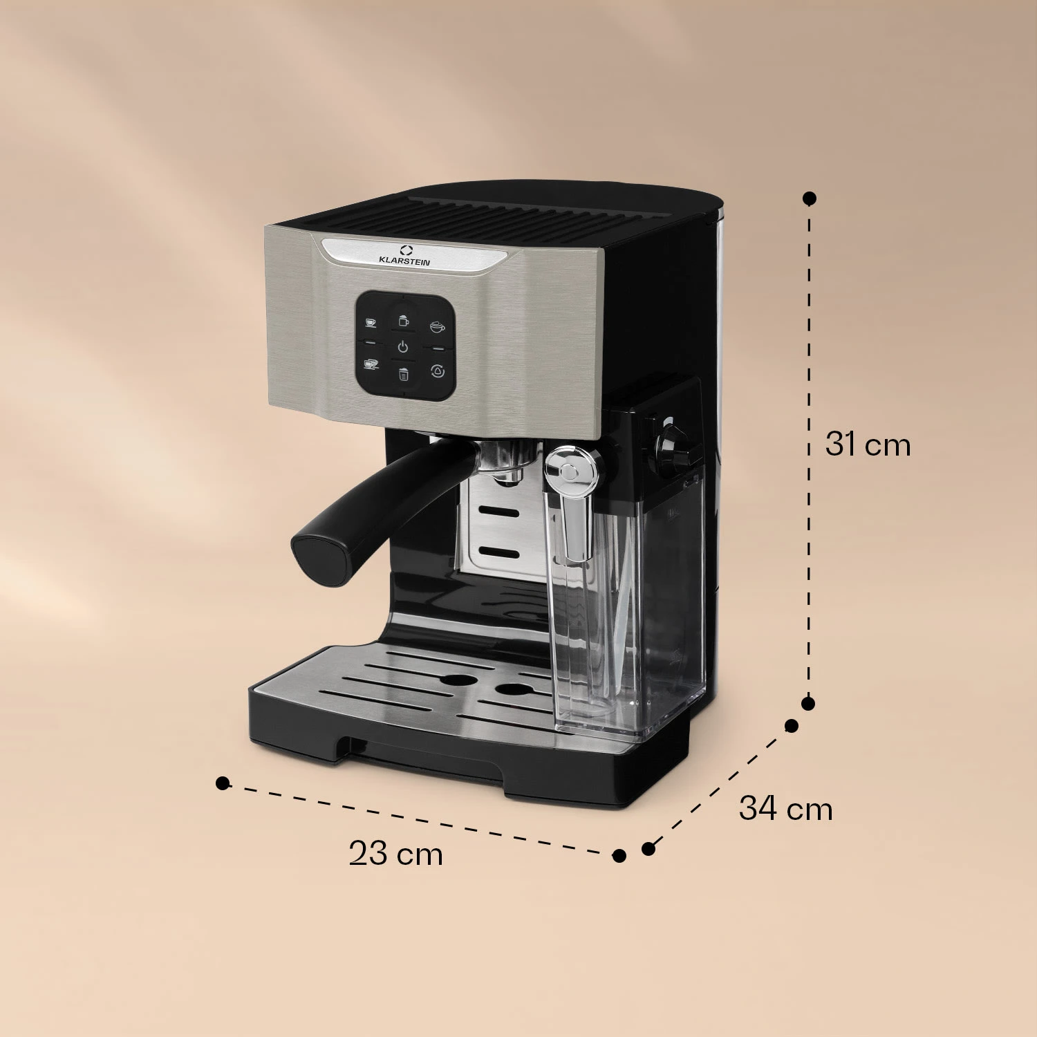 BellaVita Kaffeemaschine 3-in-1 1450 W 20 Bar Milchschäumer 6 BellaVita Kaffeemaschine 3-in-1 1450 W 20 Bar Milchschäumer – Bild 6