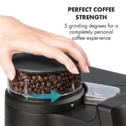 Aromatica II Duo Kaffeemaschine, Integriertes Mahlwerk, 1,25 L, Rot -Küche Zu Hause 10032866 yy 0006 logo Klarstein Aromatica II Duo Kaffeemaschine rot