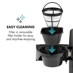 Aromatica II Kaffeemaschine, Mahlwerk, 1,25 L, Silber -Küche Zu Hause 10032872 yy 0007 logo Klarstein Aromatica II Kaffeemaschine silber