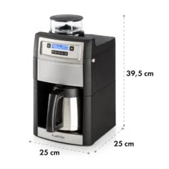 Aromatica II Thermo Kaffeemaschine, Mahlwerk, 1,25 L, Silber 21 Aromatica II Thermo Kaffeemaschine, Mahlwerk, 1,25 L, Silber -Küche Zu Hause 10032875 yy 0011 logo Klarstein Aromatica II Thermo Kaffeemaschine silber
