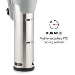 Quickstick Flex 1300W 3D Circulating 0-95 °C IPX7 Timer Silber -Küche Zu Hause 10032906 yy 0008 logo Klarstein Quickstick Flex silber