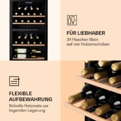 Barossa 34 Duo Weinkühlschrank 34 Fl 80 Ltr 2 Zonen Touch-Steuerung -Küche Zu Hause 10032920 de 0005 logo
