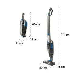 TurboHybrid Staubsauger Boden- Und Handstaubsauger Anthrazit/blau -Küche Zu Hause 10032945 yy 0010 logo Klarstein TurboHybrid Staubsauger anthrazit blau