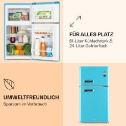 Irene Kühl- & Gefrierkombination 85 Liter Retro-Design 9 Irene Kühl- & Gefrierkombination 85 Liter Retro-Design -Küche Zu Hause 10032981 de 0004 logo