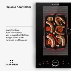 Delicatessa Slim Domino Induktionskochfeld 3500W Timer Schwarz -Küche Zu Hause 10033015 de 0004 usp