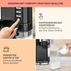 Baristomat 2-in-1-Heißgetränkeautomat Kaffee Tee Milchschaum -Küche Zu Hause 10033138 de 0003 usp