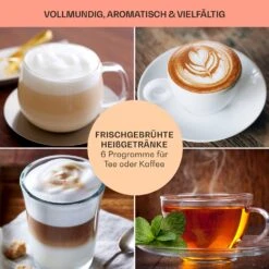 Baristomat 2-in-1-Heißgetränkeautomat Kaffee Tee Milchschaum -Küche Zu Hause 10033138 de 0007 usp
