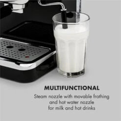 Espressionata Gusto Espressomaschine 1100W 15 Bar Druck Schwarz 15 Espressionata Gusto Espressomaschine 1100W 15 Bar Druck Schwarz -Küche Zu Hause 10033209 yy 0007 logo Klarstein Espressionata Gusto Espressomaschine