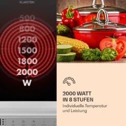 MisterCook Kochplatte Infrarot 2000W 90-650°C Abschalttimer 10 MisterCook Kochplatte Infrarot 2000W 90-650°C Abschalttimer -Küche Zu Hause 10033281 de 0005 logo