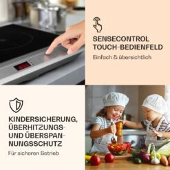 MisterCook Duo Kochplatte Infrarot 3000W 90-650°C Abschalttimer -Küche Zu Hause 10033283 de 0004 logo