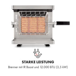Crossfire Vertikaler Gasgrill 800°C Infrarot-Brenner 12.000 BTU Silber -Küche Zu Hause 10033288 de 0003 logo