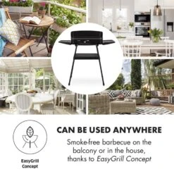 Porterhouse Elektrogrill 2200W Antihaft-Grillfläche Schwarz -Küche Zu Hause 10033322 yy 0006 logo Klarstein Porterhouse Elektrogrill 2200W schwarz