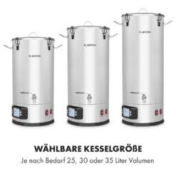 Maischfest Maischekessel 5 Teile 1500/3000W 30l LCD Edelstahl -Küche Zu Hause 10033340 de 0003 logo