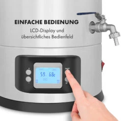 Maischfest Maischekessel 5 Teile 1500/3000W 30l LCD Edelstahl -Küche Zu Hause 10033340 de 0007 logo