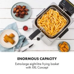 Family Fry Fritteuse 3000W Oil Drain Technology Edelstahl Silber 11 Family Fry Fritteuse 3000W Oil Drain Technology Edelstahl Silber -Küche Zu Hause 10033342 yy 0003 logo Klarstein Family Fry Fritteuse 3000W silber