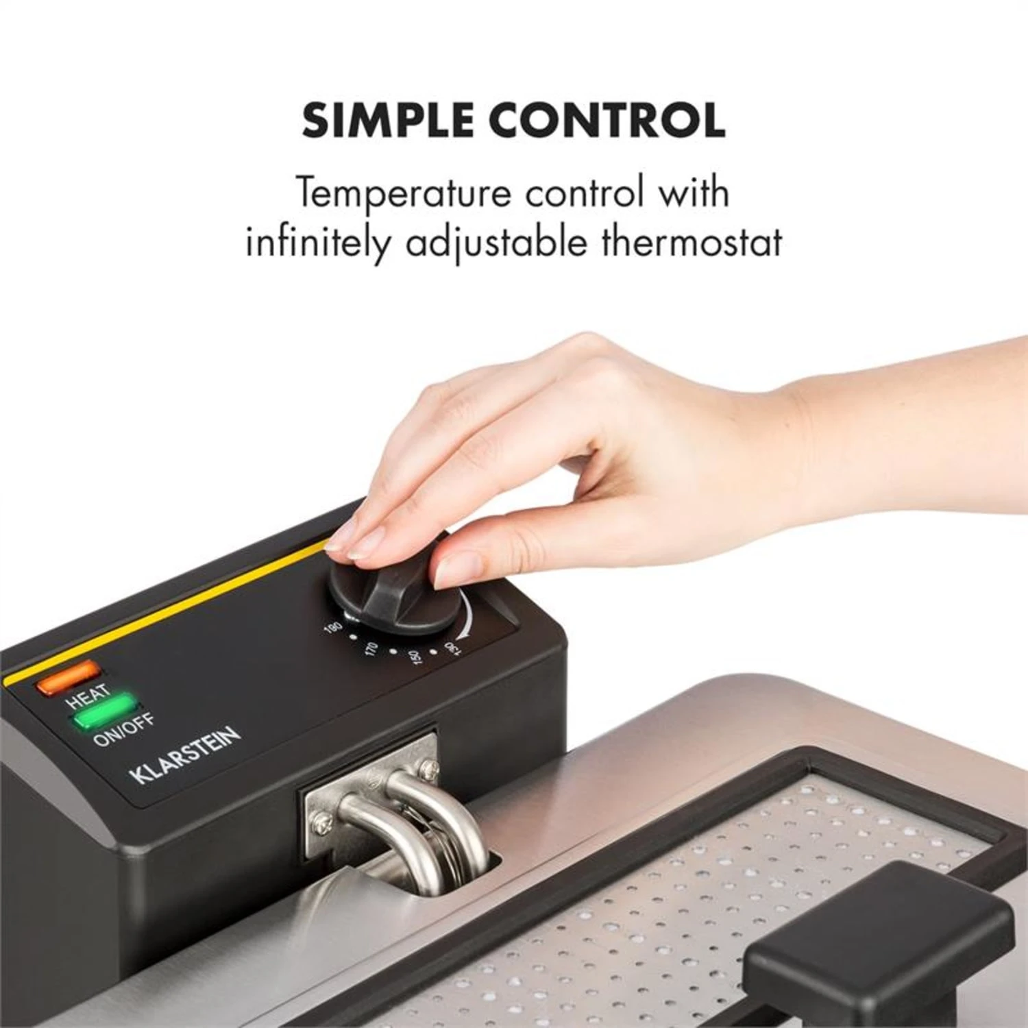 Family Fry Fritteuse 3000W Oil Drain Technology Edelstahl Silber 4 Family Fry Fritteuse 3000W Oil Drain Technology Edelstahl Silber – Bild 4