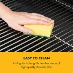 Beef Brisket Smoker Grill Holzkohlegrill/Smoker Edelstahl-Grill Mobil -Küche Zu Hause 10033460 yy 0007 logo Klarstein Beef Brisket Smoker Grill schwarz