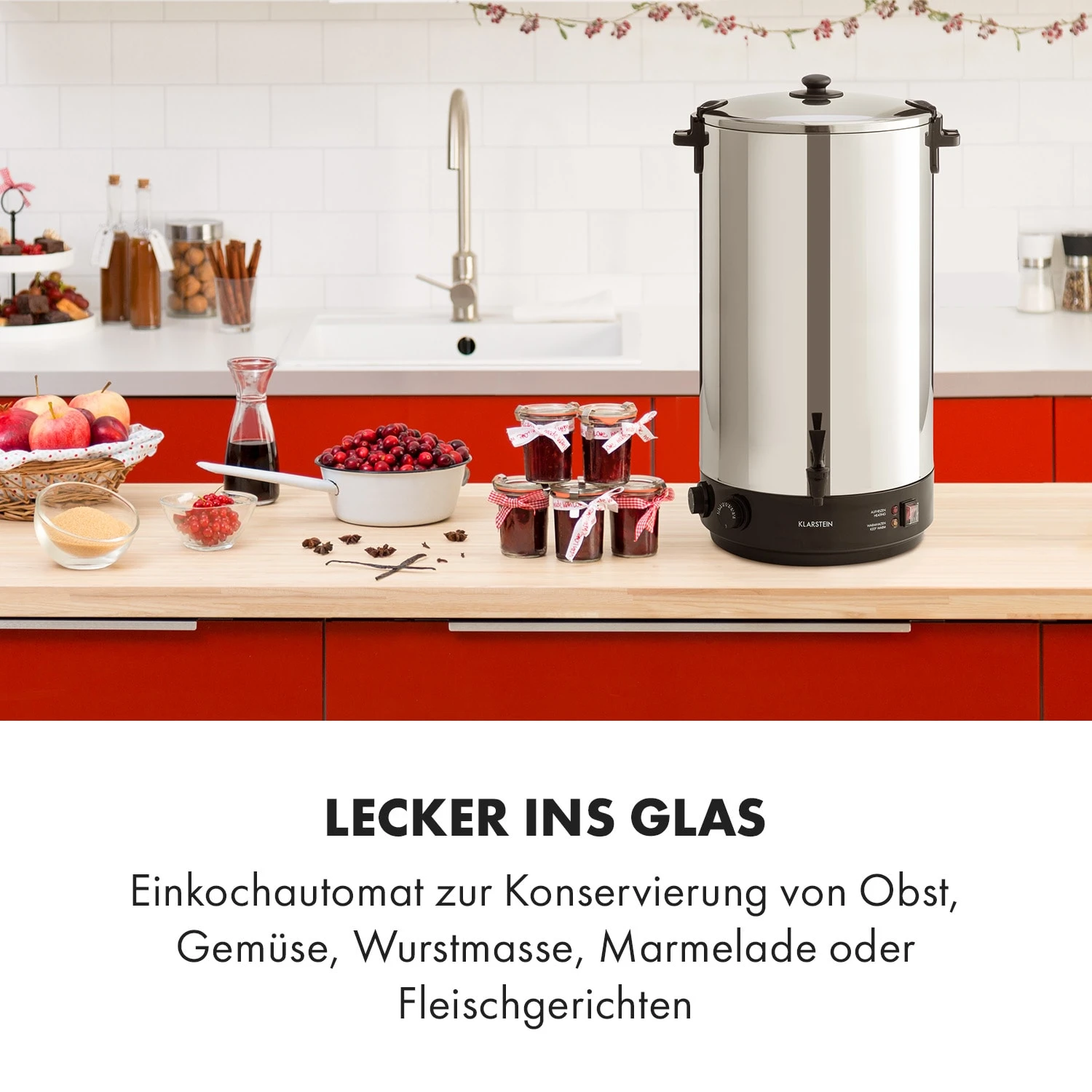 KonfiStar 60 Einkochautomat Getränkespender 2500W 60L 110°C 120min 2 KonfiStar 60 Einkochautomat Getränkespender 2500W 60L 110°C 120min – Bild 2