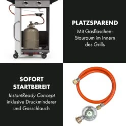 Gazooka 2.0T Gas BBQ Grill 2x3kW Brenner Edelstahl -Küche Zu Hause 10033532 de 0005 logo