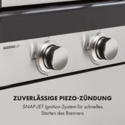 Gazooka 2.0T Gas BBQ Grill 2x3kW Brenner Edelstahl -Küche Zu Hause 10033532 de 0008 logo