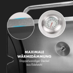 Gazooka 3.0T BBQ Grill 3x3kW Brenner 4 Rollen Edelstahl -Küche Zu Hause 10033533 de 0007 logo