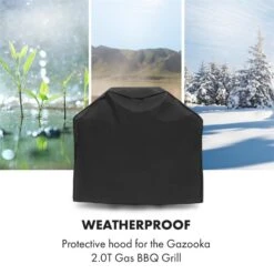 Gazooka 2.0T Wetterschutzhaube 600D Canvas 30/70% PE/PVC Schwarz 8 Gazooka 2.0T Wetterschutzhaube 600D Canvas 30/70% PE/PVC Schwarz -Küche Zu Hause 10033535 yy 0003 logo Klarstein Gazooka Wetterschutzhaube schwarz