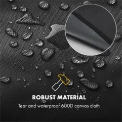Hot & Hot Wetterschutzhaube 600D Canvas 30/70% PE/PVC Schwarz 9 Hot & Hot Wetterschutzhaube 600D Canvas 30/70% PE/PVC Schwarz -Küche Zu Hause 10033537 yy 0005 logo Klarstein Hot and Hot Wetterschutzhaube schwarz