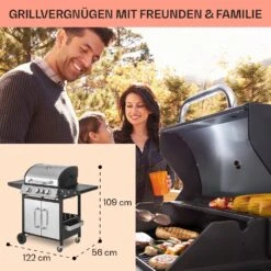 Tomahawk 3.1 S Gasgrill 3x3,6kW Brenner+2,7 KW 60x45cm Grill Edelstahl -Küche Zu Hause 10033567 de 0006 usp