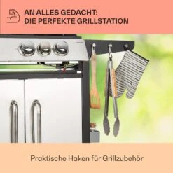 Tomahawk 3.1 S Gasgrill 3x3,6kW Brenner+2,7 KW 60x45cm Grill Edelstahl -Küche Zu Hause 10033567 de 0007 usp