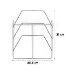 Vendetta 3.0 TI Rack Verchromter Stahl Einfach Anzubringen Zubehör -Küche Zu Hause 10033618 yy 0004 logo Klarstein Vendetta TI Rack