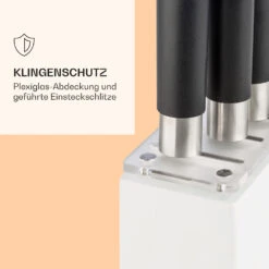 Kitano Plus Messer-Set 9 Tlg. Holzblock Bambus-Schneidebrett Weiß -Küche Zu Hause 10033673 de 0007 logo