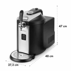 Beerkules Bierzapfanlage 5l Fässer Kompressor 120W Cooling: 4h -Küche Zu Hause 10033689 yy 0011 logo Klarstein Beerkules Bierzapfanlage schwarz