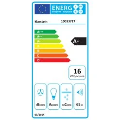 Beretta Inselabzugshaube Ø35cm Ab-/Umluft 650m³/h LED Edelstahl -Küche Zu Hause 10033717 energy label
