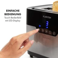 Arabica Toaster 920W LED-Display Touch-Bedienfeld Edelstahl -Küche Zu Hause 10033728 de 0003 logo