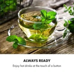 Hot Spring Plus Heißwasserspender 5l Edelstahl-Wassertank 45-95 °C -Küche Zu Hause 10033753 yy 0008 logo Klarstein Hot Spring Heisswasserspender schwarz