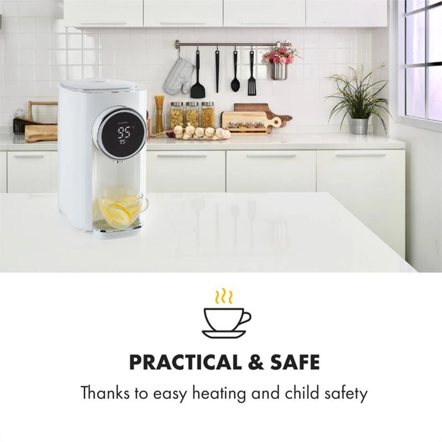 Hot Spring Plus Heißwasserspender 5l Edelstahl-Wassertank 45-95 °C 2 Hot Spring Plus Heißwasserspender 5l Edelstahl-Wassertank 45-95 °C – Bild 2