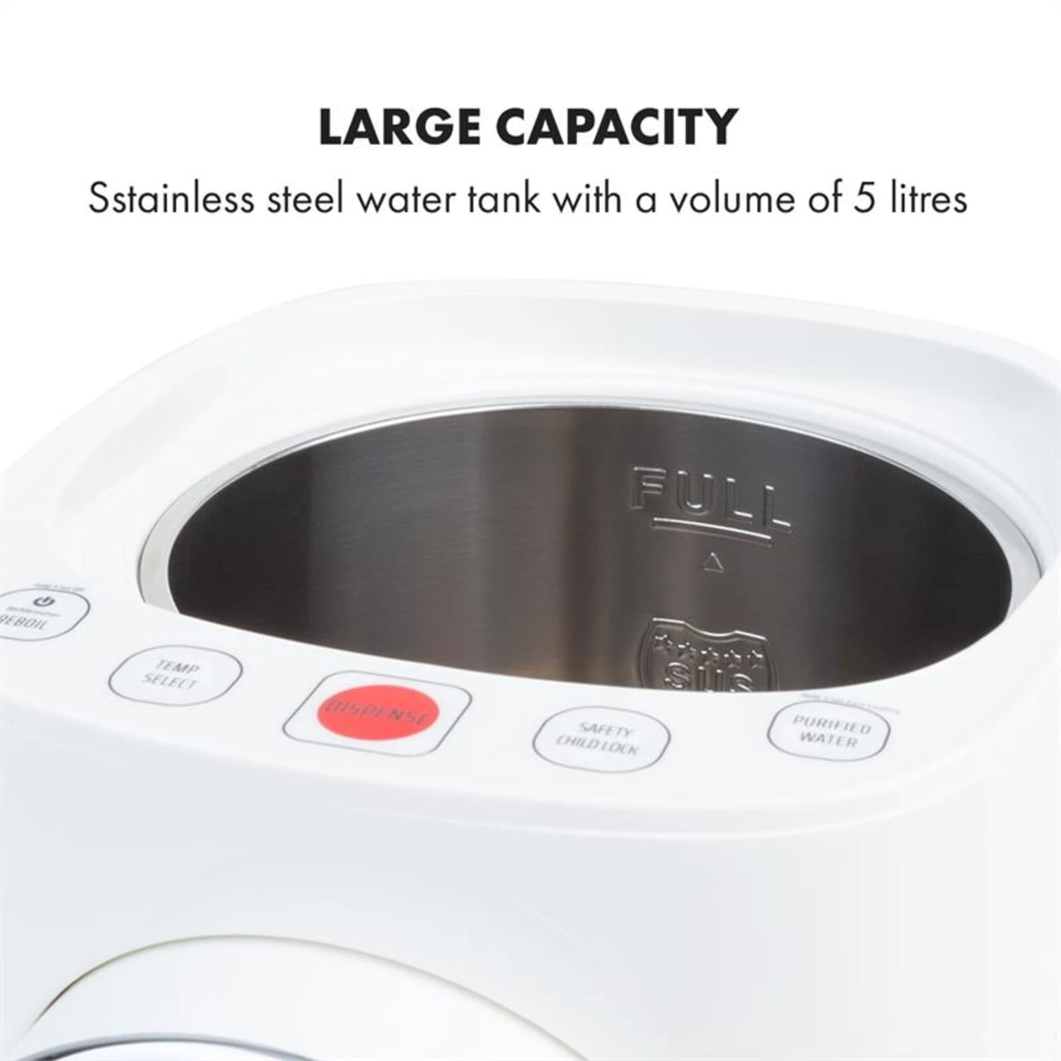 Hot Spring Plus Heißwasserspender 5l Edelstahl-Wassertank 45-95 °C 5 Hot Spring Plus Heißwasserspender 5l Edelstahl-Wassertank 45-95 °C – Bild 5