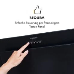 Athena Dunstabzugshaube 60cm Abluft: 350 M³/h LED Schwarz -Küche Zu Hause 10033766 de 0003 logo