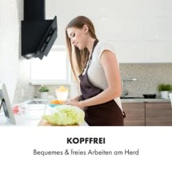 Athena Dunstabzugshaube 60cm Abluft: 350 M³/h LED Schwarz -Küche Zu Hause 10033766 de 0006 logo