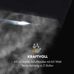 Athena Dunstabzugshaube 60cm Abluft: 350 M³/h LED Schwarz -Küche Zu Hause 10033766 de 0008 logo