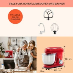 Bella Pico 2G Küchenmaschine 1300W 1,7PS 6 Stufen 5 Liter -Küche Zu Hause 10033801 de 0005 usp