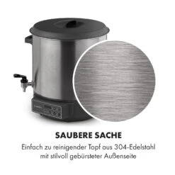 Lady Marmalade Einkochautomat Getränkespender 27L 100°C 12h Edelstahl -Küche Zu Hause 10033825 de 0006 logo