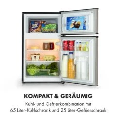 Big Daddy Cool Kühl-Gefrierkombination 61/25 Liter 2 Ebenen Edelstahl 14 Big Daddy Cool Kühl-Gefrierkombination 61/25 Liter 2 Ebenen Edelstahl -Küche Zu Hause 10034005 de 0003 logo